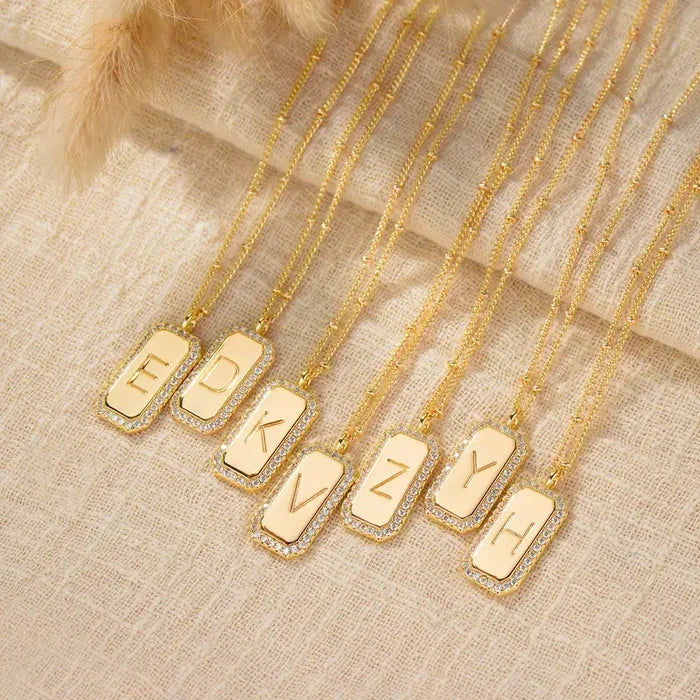 Dainty Layered Initial Necklace