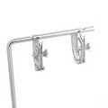 Cross Hoop Earrings