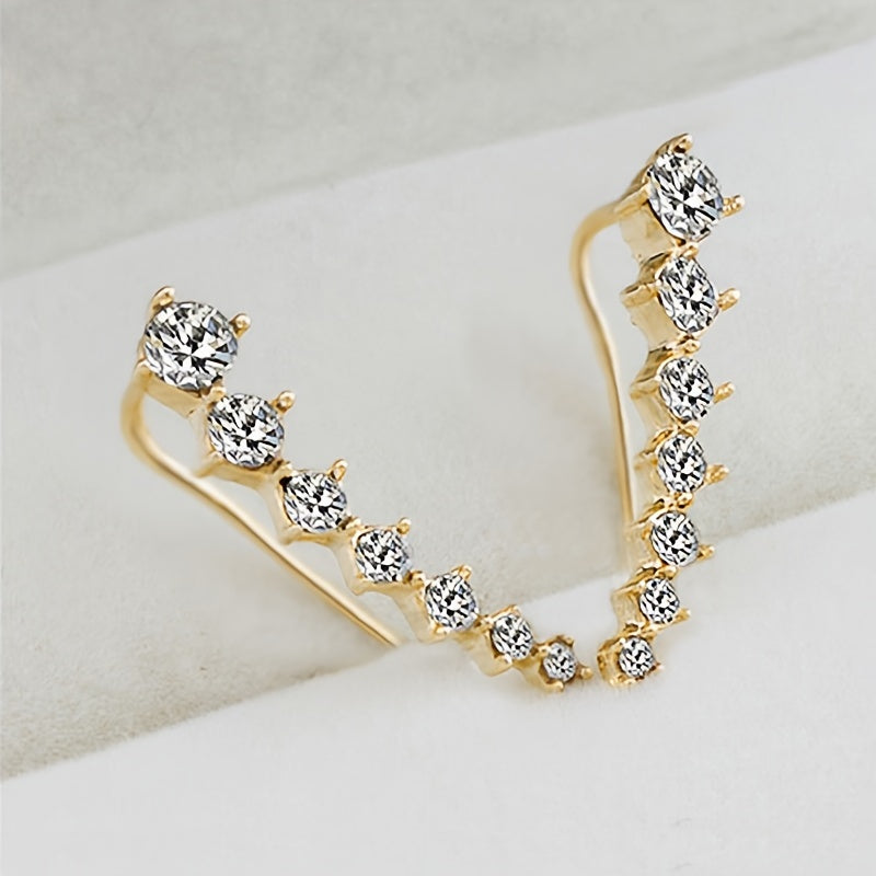 Crystal Cascade Drop Earrings