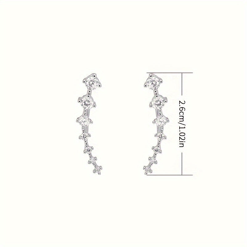 Crystal Cascade Drop Earrings
