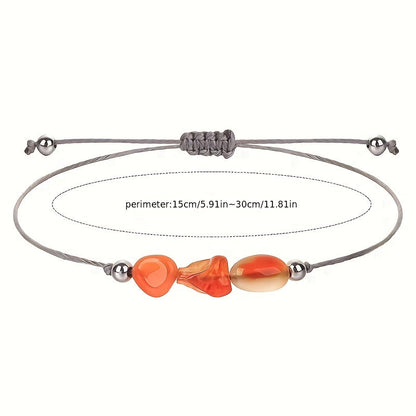 Natural Birthstone Cord Bracelet