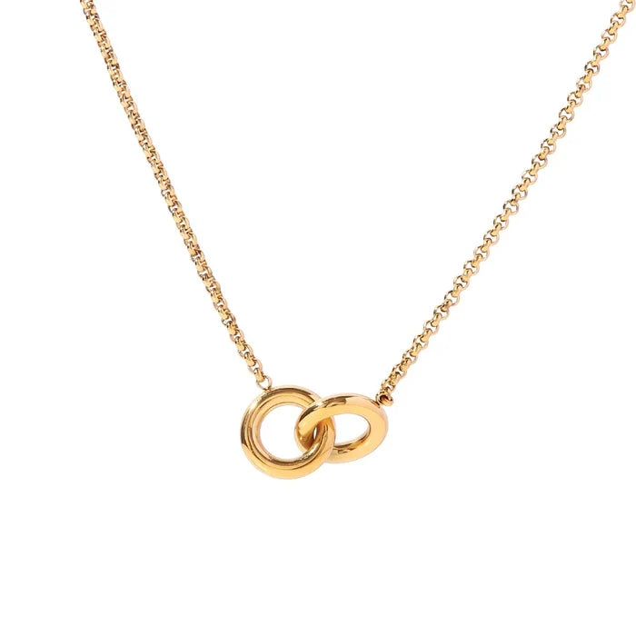 Interlocking Hoops Necklace